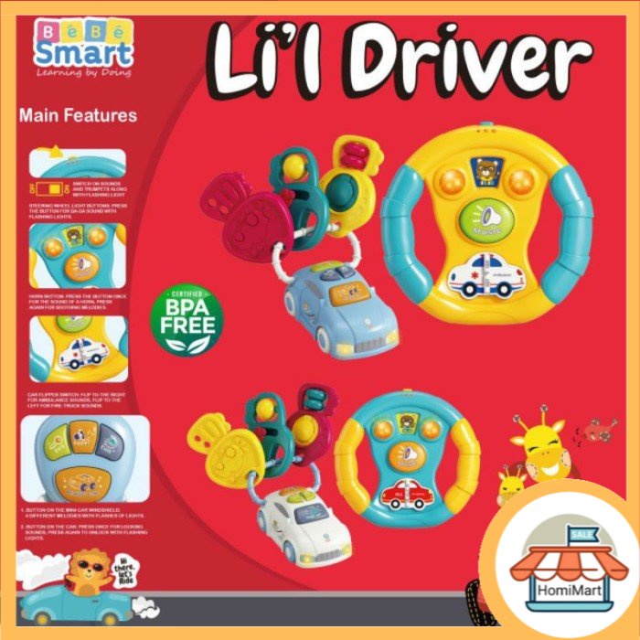 homimart I BEBE SMART MAINAN ANAK LIL DRIVER MAINAN MOBIL BBS315 / BBS 313