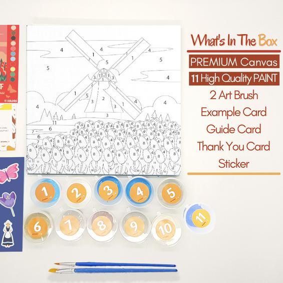 

Keukenhof - Paint By Number 11 Color [City Series] | Painting Kit