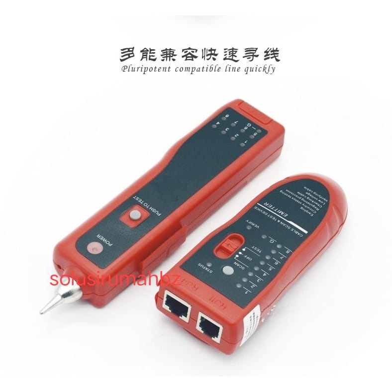 TESTER BUNYI KABEL TELP ORANGE TELEFON TELEPHONE INTERNET TES LAN EMITER testing test