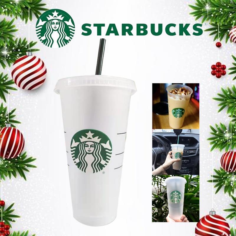 Starbucks botol minum cangkir transparan cangkir Cold Water Cup dapat digunakan kembali