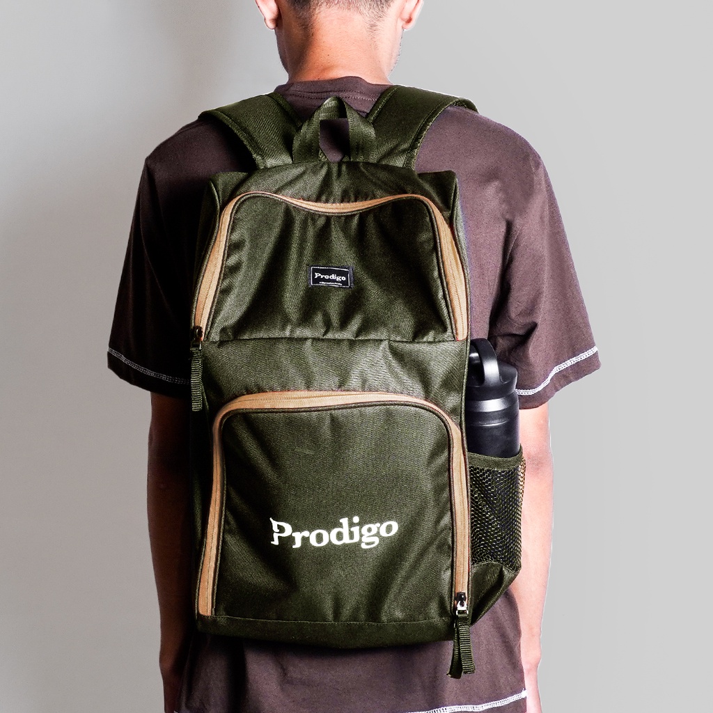 Prodigo * Tas Sport Merauke olive Pria | Tas Futsal | Tas Olahraga | Tas Ransel Multifungsi | Shoes Bag