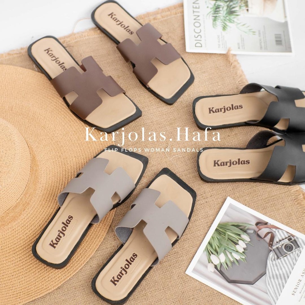 HAFA Sandal Selop Wanita By Kajorlas | Sandal Kokop Wanita