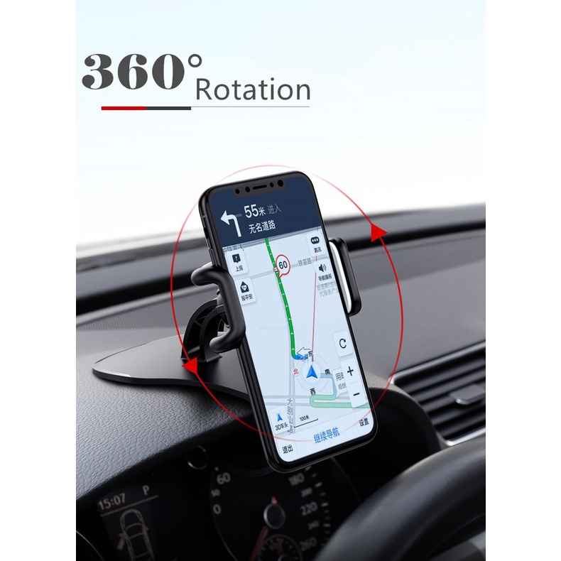 Holder HP Dashboard Mobil untuk pemandu GPS Efektif Cepat Ringkas Mudah Universal Dashboard Car Phone Holder Easy Clip Mount Stand GPS Display Bracket Car Holder Support For iPhone 8 X Samsung XiaoMi Universal Dashboard Mount Car Phone Holder Clip Stand