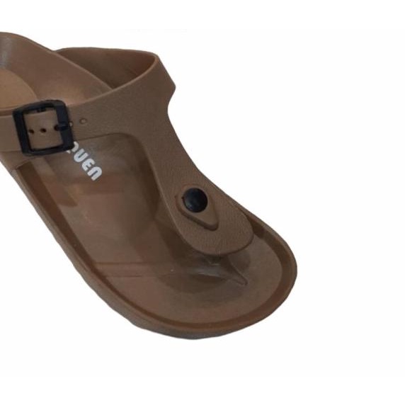 SANDAL ZIQUEN JEPIT KARET JELLY PRIA TERBARU BEST NEW GUYS ADA VARIANT - Abu-abu, 38
