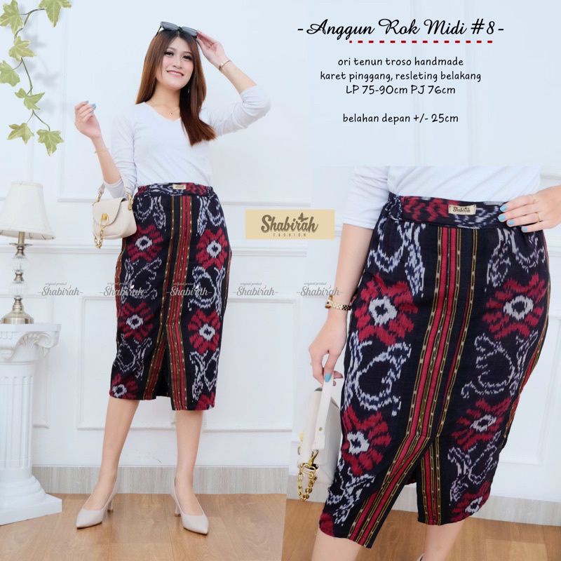 Jual Rok Span Rok Kebaya Tenun Belahan Depan Shopee Indonesia