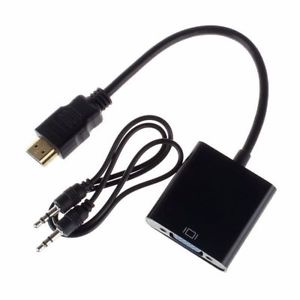 HDMI to VGA Adapter with Sound Cable