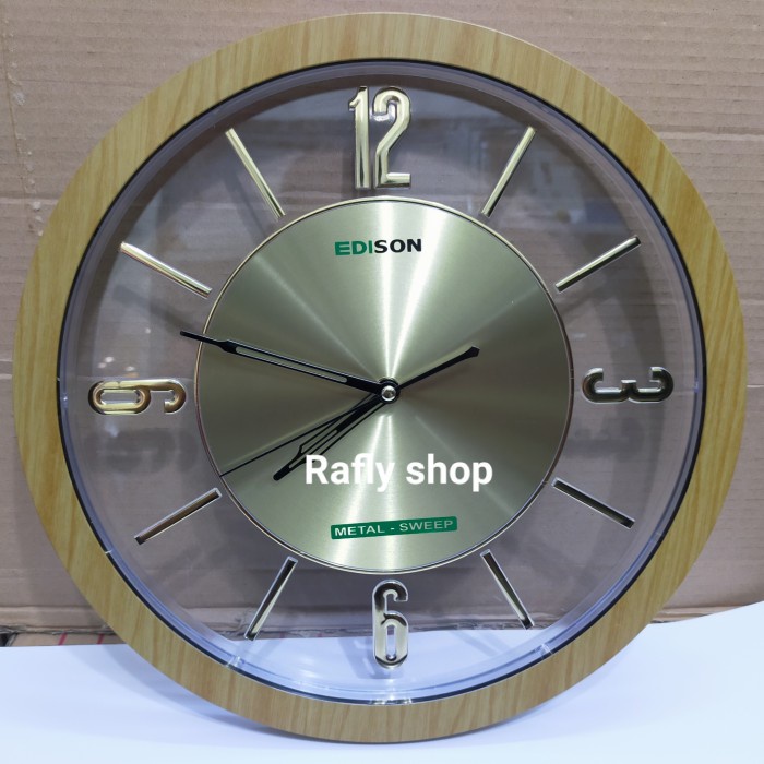 Jam Dinding Edison 3381 Coklat