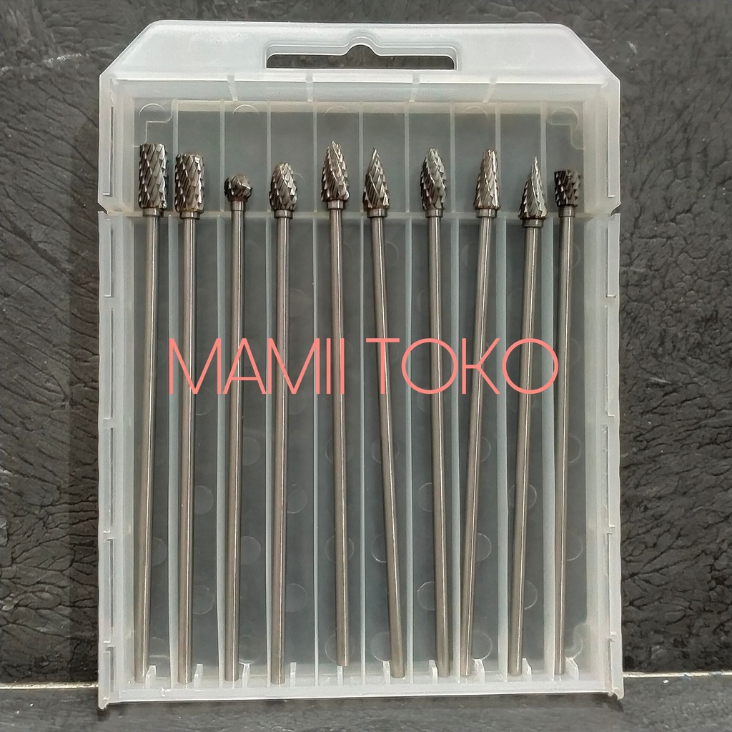 Mata cuner 3mm x 6mm Long panjang set 10 pcs Mata tuner Mata bor cun