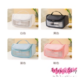 AWM Tas Washbag Transparan Besar / Tas Kosmetik Transparan / Tas Kosmetik Waterproof / Pouch WashBag / Organizer Bag