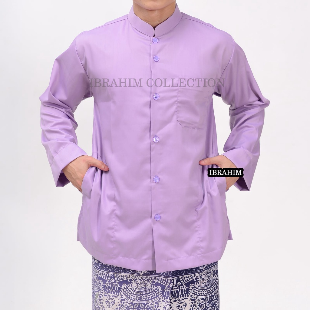 baju koko lengan panjang merek ibrahim collection