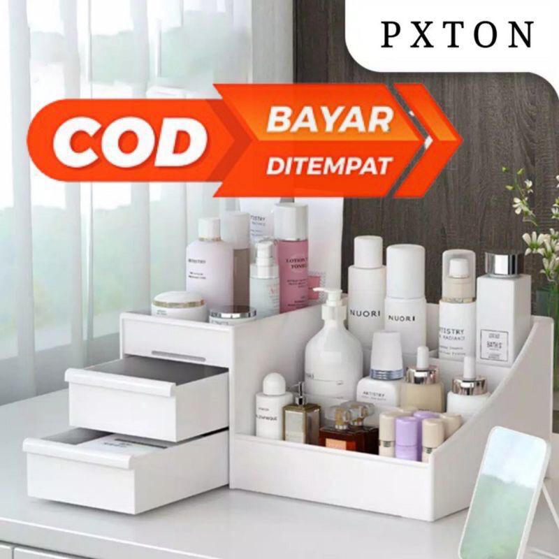 【GROSIR】COD MEDAN TERMURAH Storage Rak Kosmetik 2 Laci BRAND PXTON / Rak Kosmetik Murah / Rak Murah 