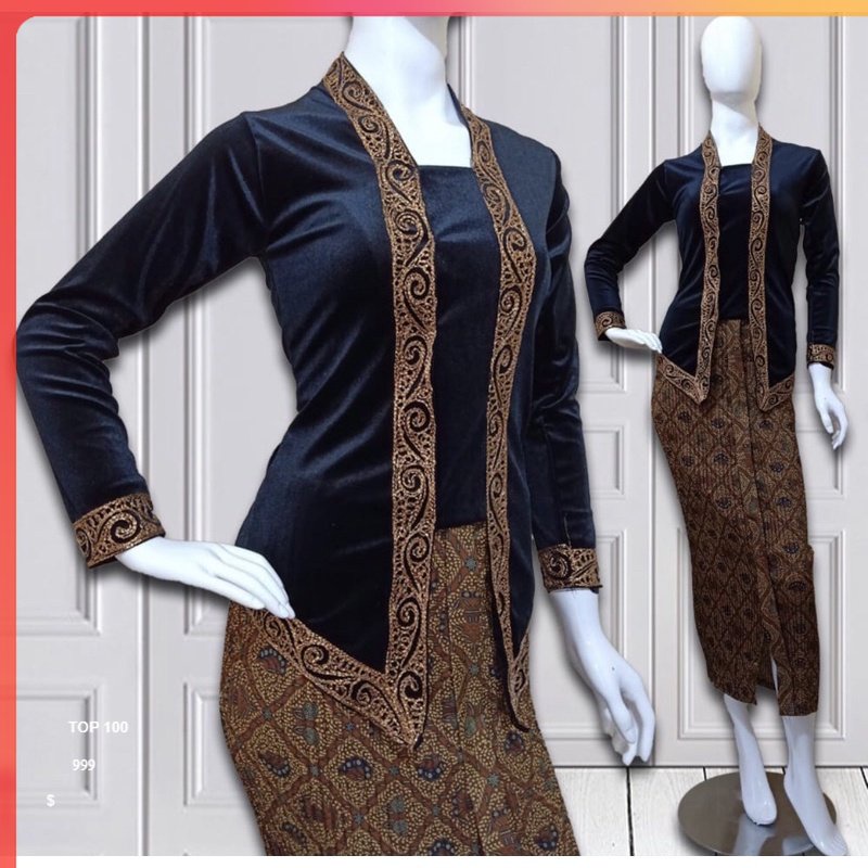 Kebaya Wanita kebaya jawa bludru Kebaya Bludru
