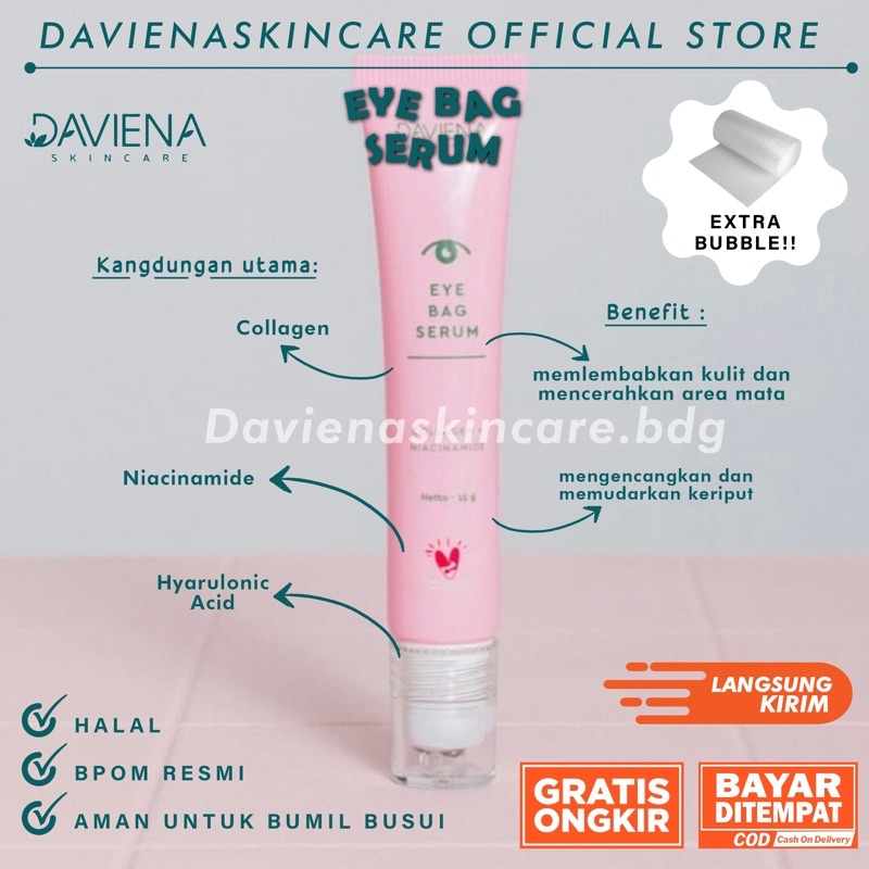 EYE BAG SERUM / SERUM MATA PANDA DAVIENASKINCARE