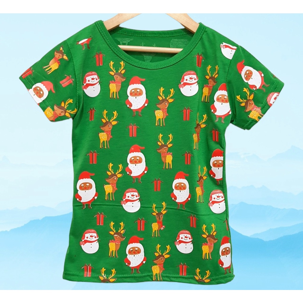 Kaos anak natal Merry Christmas custom baju natalan anak sekolah minggu