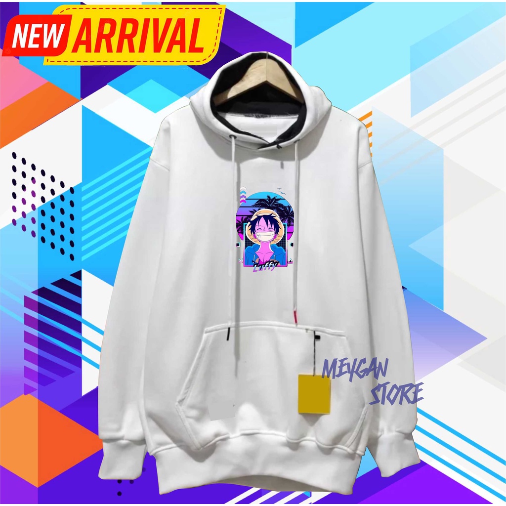 Sweater One Piece Luffy Hoodie Anime Pria Wanita Terbaru Termurah Terlaris Metal Distro Cowok Cewek Keren 2022