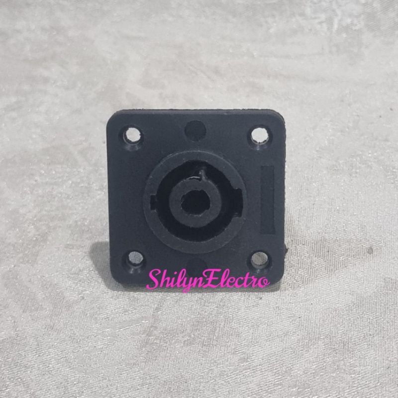 SOKET SPIKON HITAM 4CM X 4CM SOCKET SEGI HITAM BESAR