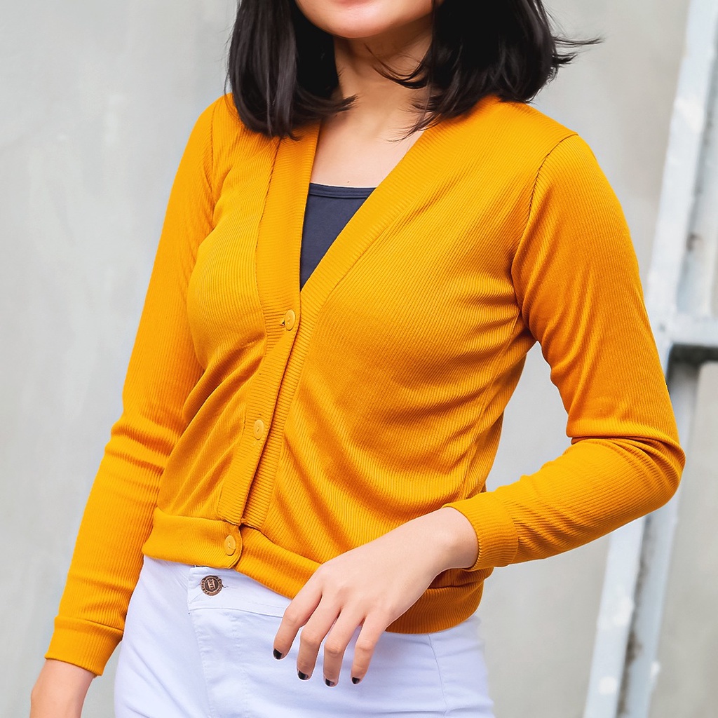 MakeGrosir - CARDIGAN KNIT RIB | CARDY CROP RAJUT