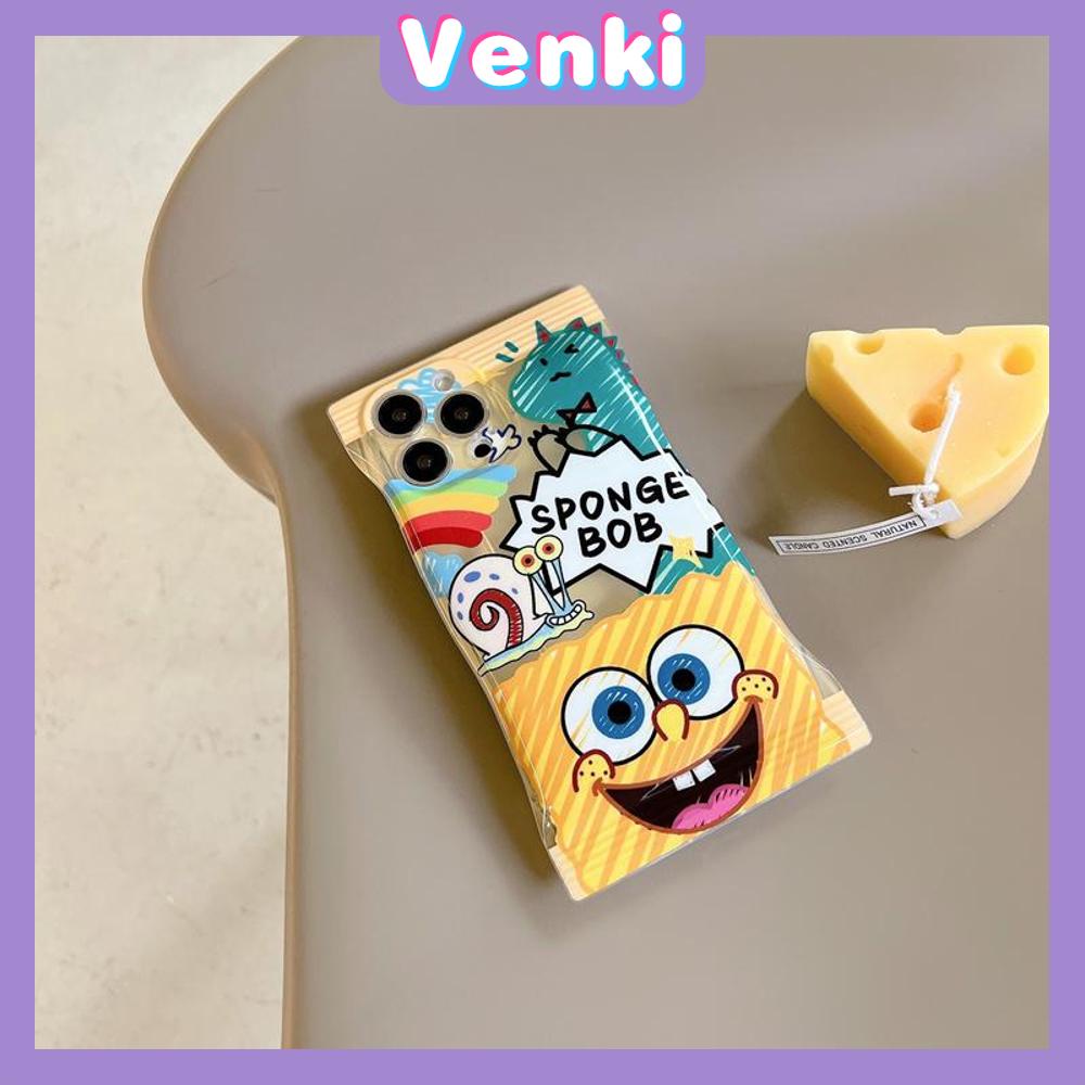 Case iPhone 14 Pro Max Soft TPU Clear Case Snack Case Cute Cartoon Camera Protection Airbag Shockproof For iPhone 14 13 12 11 Plus Pro Max 7 Plus X XR