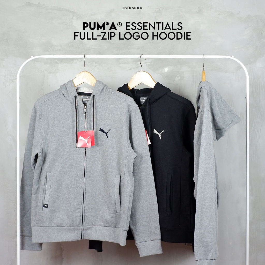 Pum*a Essentials Full-Zip Logo Hoodie