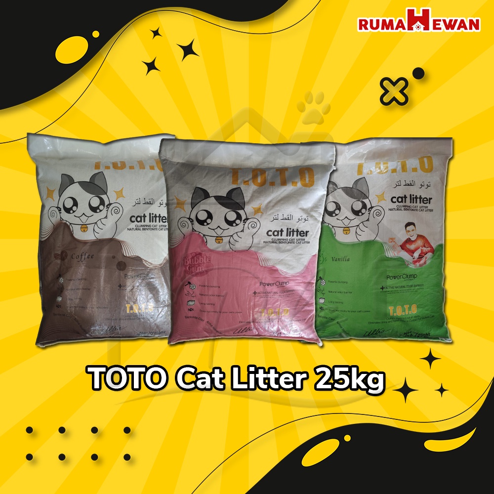 Pasir Kucing TOTO 25 L - TOTO CAT LITTER 25L