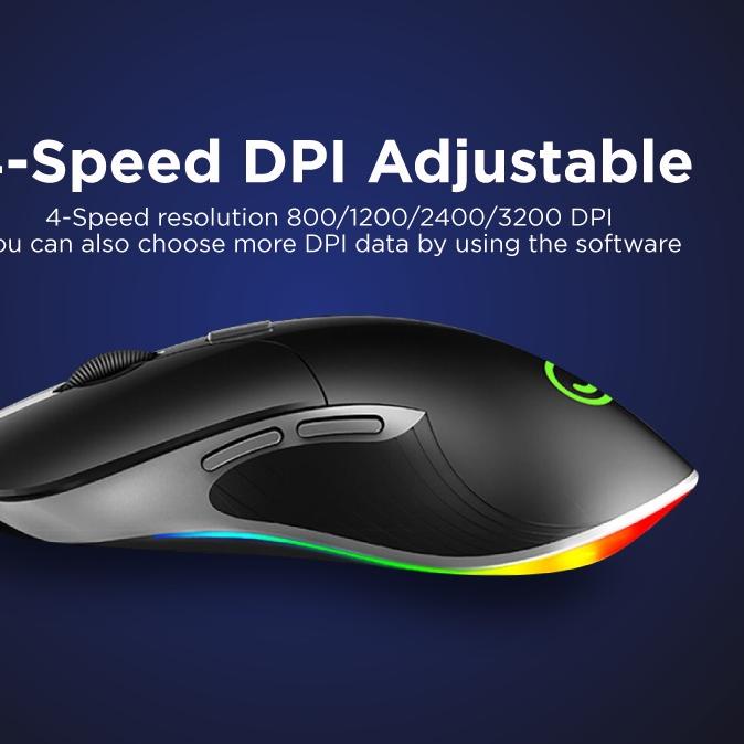 Gaming Mouse JOYSEUS RGB 3200DPI LED USB Professional - MS0005