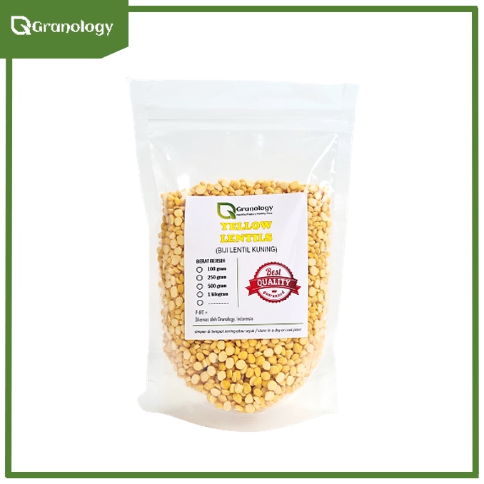 Kacang Lentil Kuning / Yellow Lentil (250 gram) by Granology