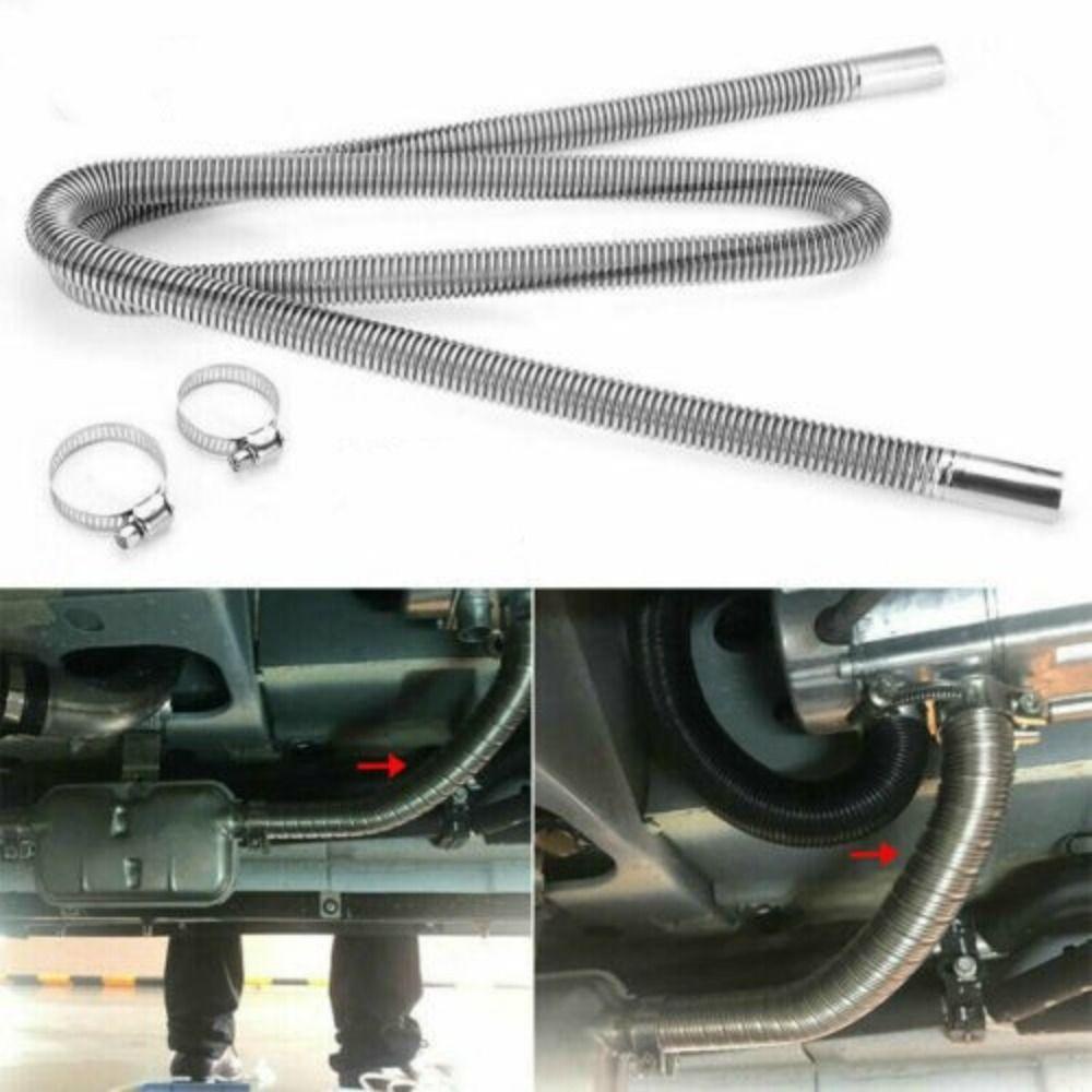 Preva 1.2M/2M Pipa Knalpot Mobil Berkualitas Ventilasi Gas Parkir Stainless Steel