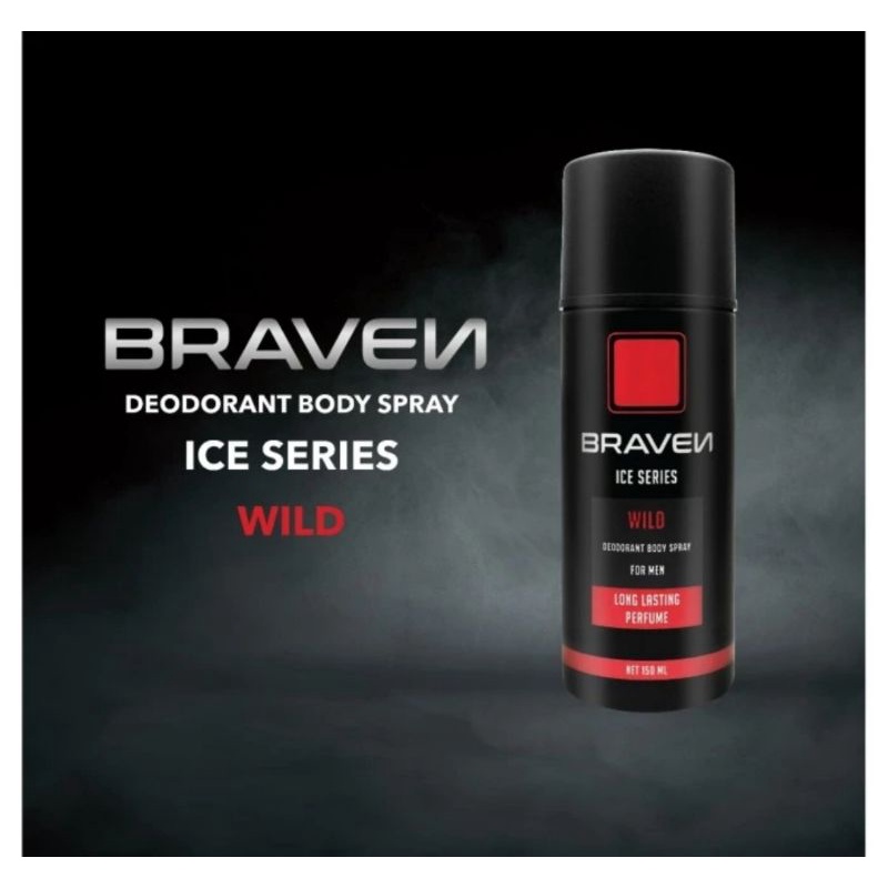 Braven Ice Deodorant Body Spray 150 ml Wild