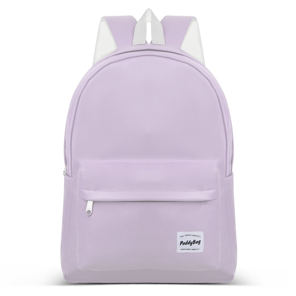 Leather Backpack - Tas Ransel Kulit Sekolah Serbaguna-Dreamy Lilac