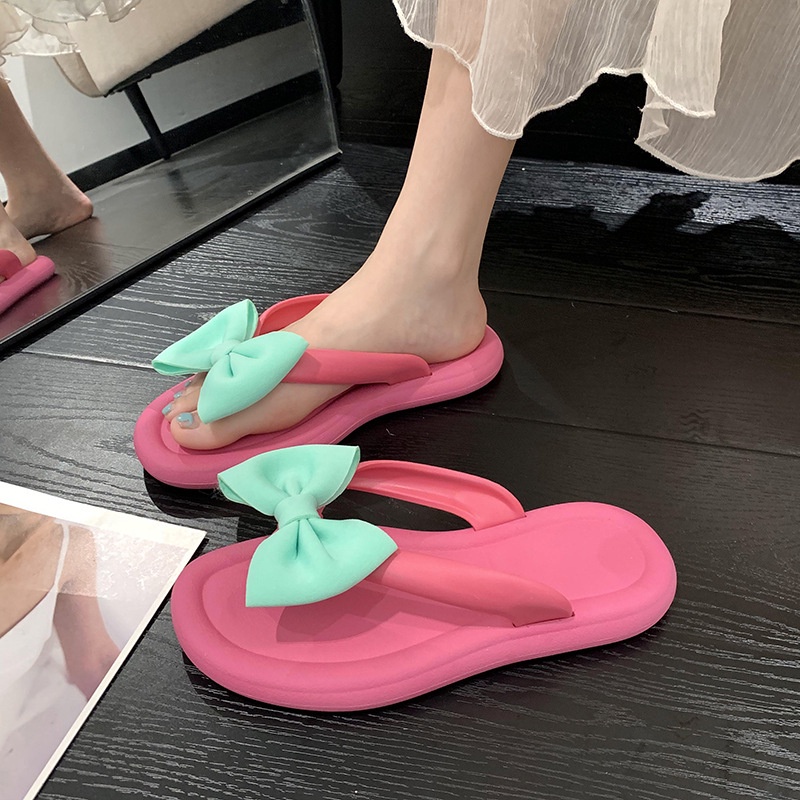 ♫ Megata ♫ SJ027 Sandal Pita jepit wanita unik lucu / sandal flip flop anti slip kekinian 2022 import