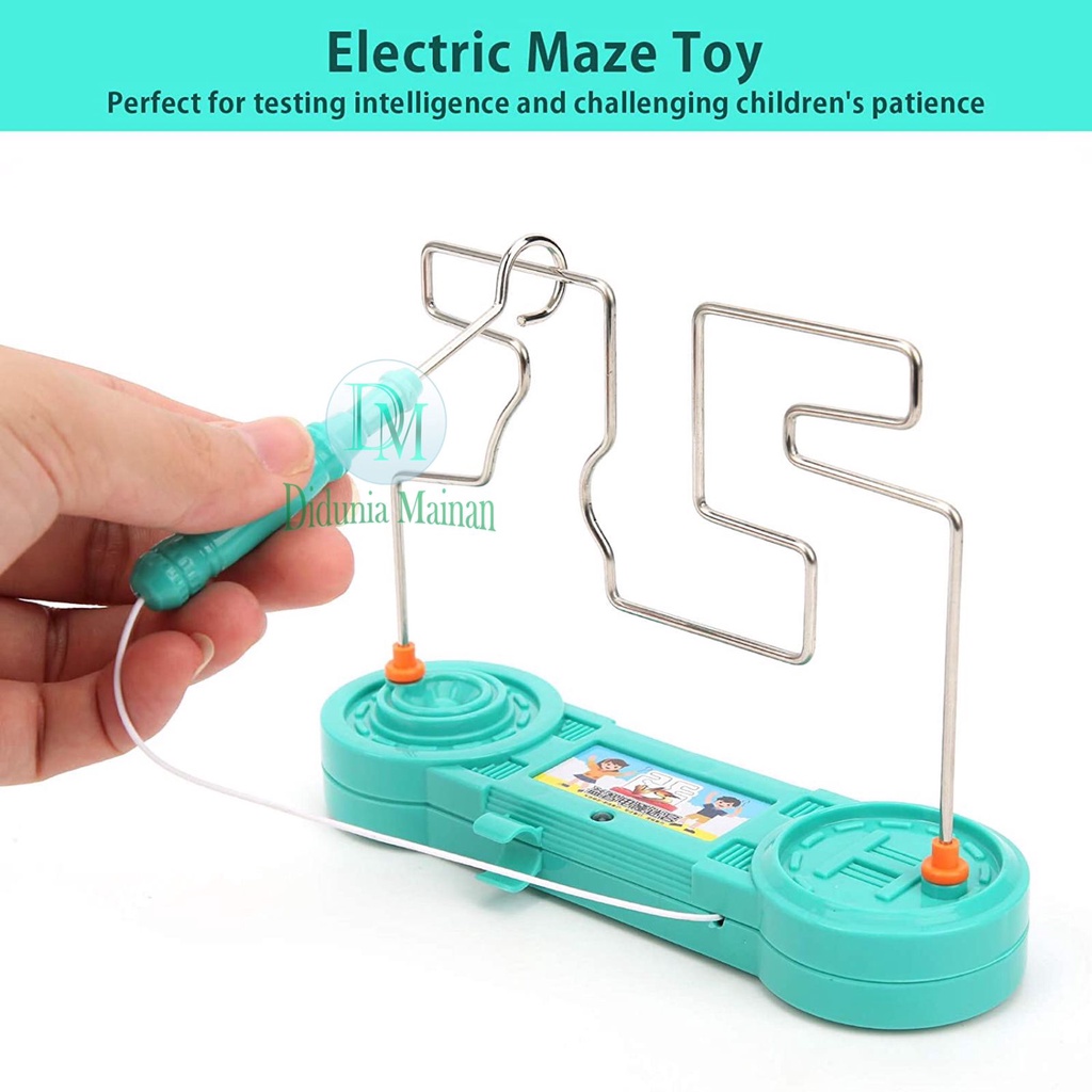 Mainan motorik anak elektrik wire maze fun game electric