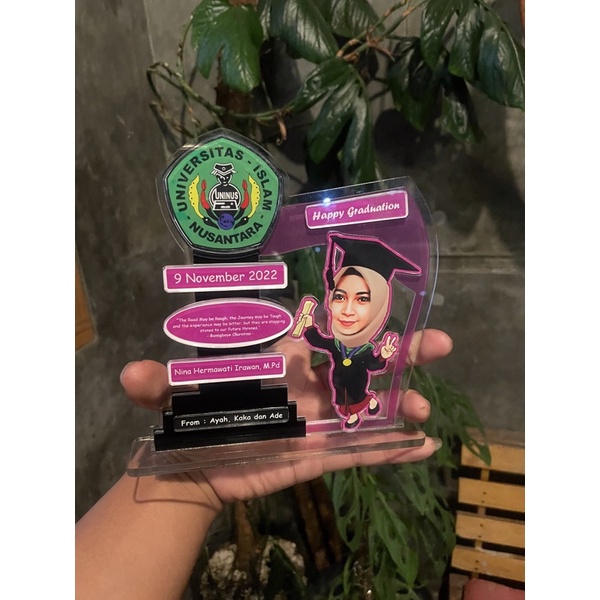 PLAKAT WISUDA AKRILIK MURAH | PLAKAT CUSTOM | PLAKAT TIMBUL