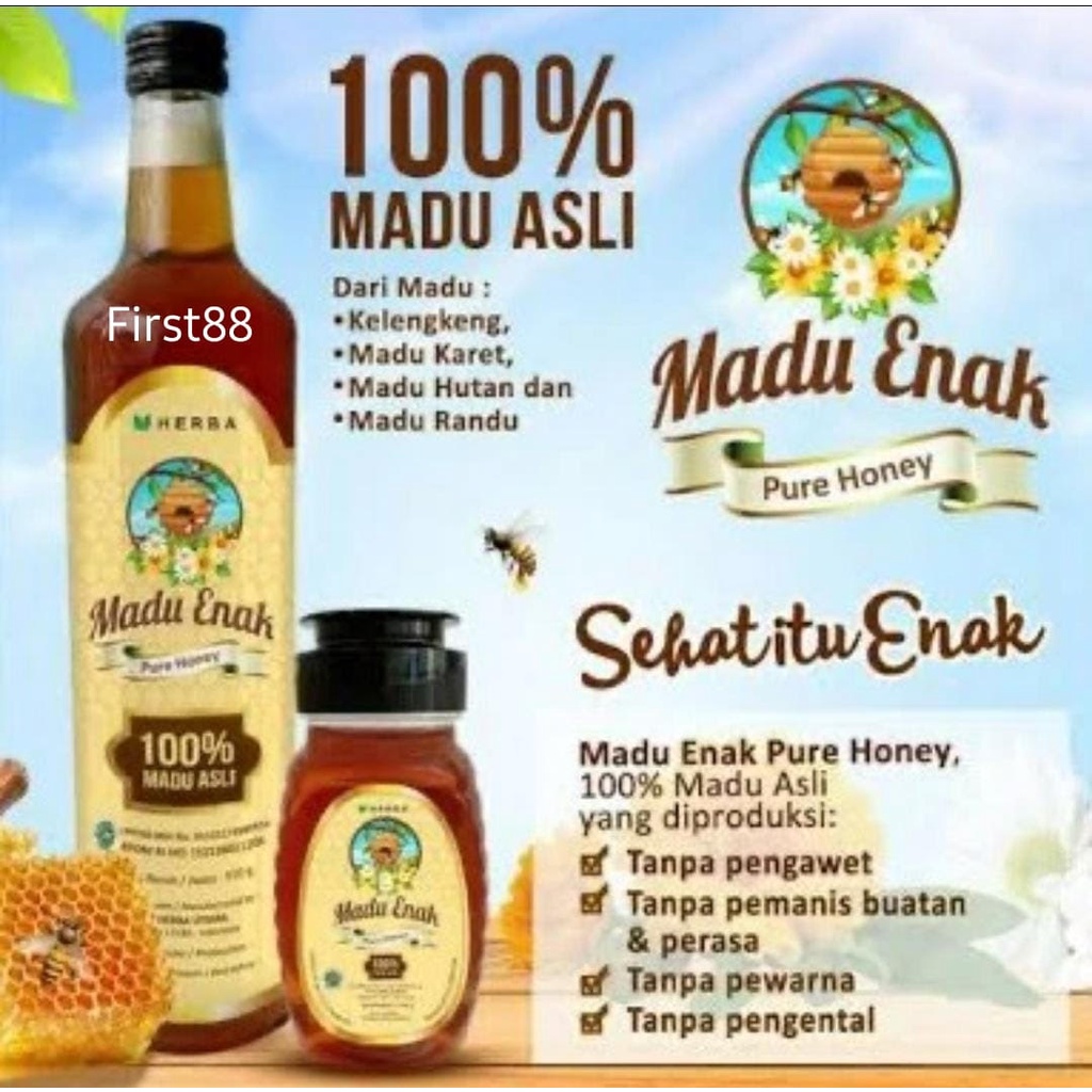 Madu Enak pure honey 910gr murni