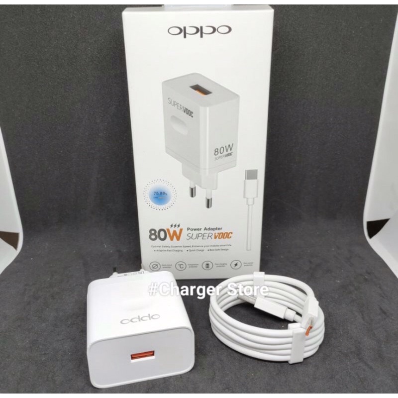 Charger Oppo 80watt Super VOOC