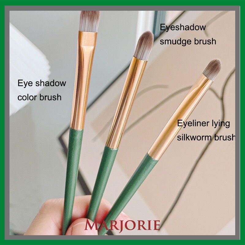 3PCS Eyeshadow Brushes Portable  Universal Eyeliner Berbaring Ulat Sutra Berbaring Kuas Rias  Set Alat Rias-MJD