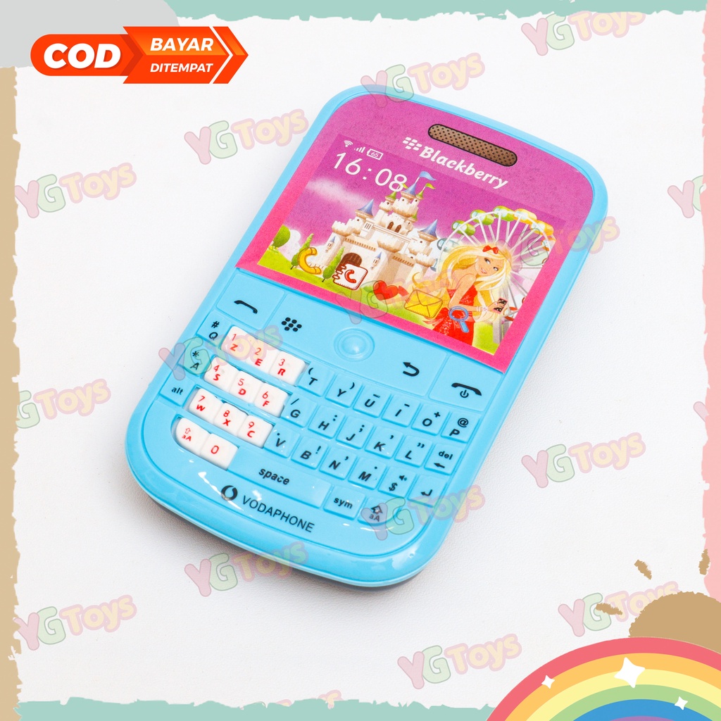 YGtoys Mainan Telfon Telepon Telpon Handphone HP Anak Perempuan Musik Princess Musical Toy HP Aiyaiyai