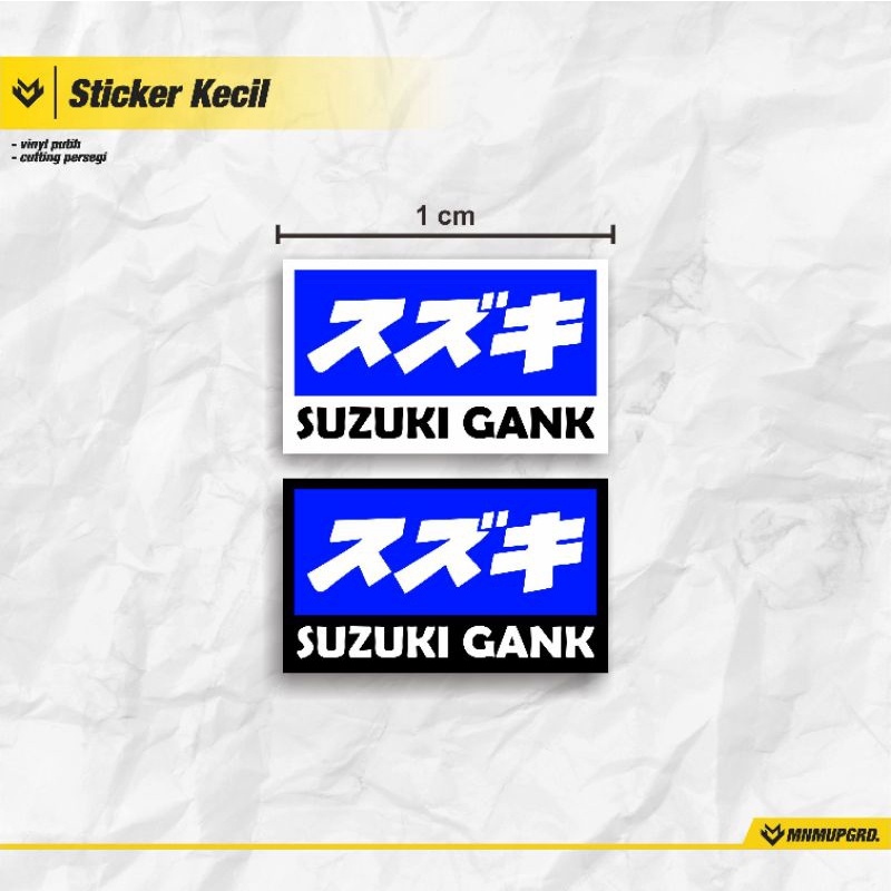 Sticker RC suzuki gank / Sticker rc wpl d12