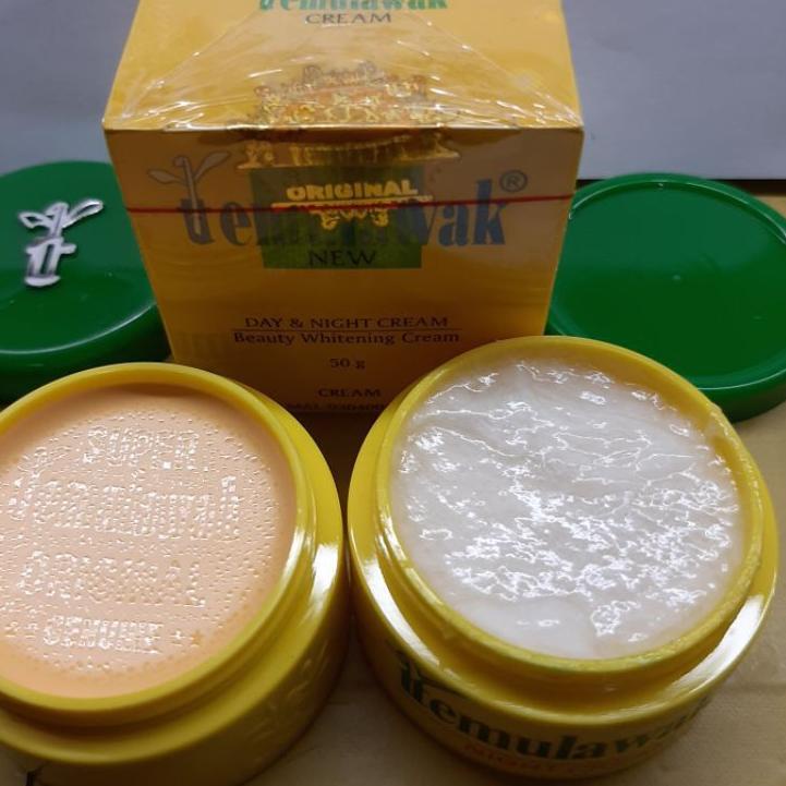 づ CREAM TEMULAWAK CREAM SIANG CREAM MALAM DAY CREAM NIGHT CREAM PAKET TEMULAWAK LENGKAP BEDAK SERUM 