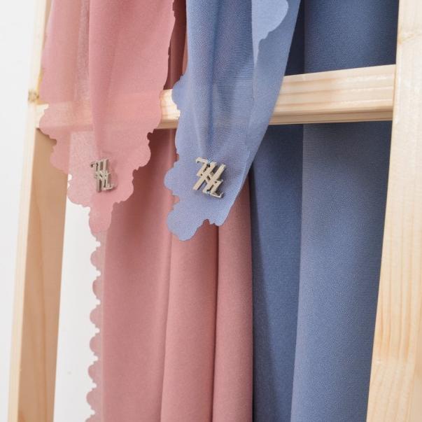 Lasercut Voile Scarf | Zysku Xena - Aloe