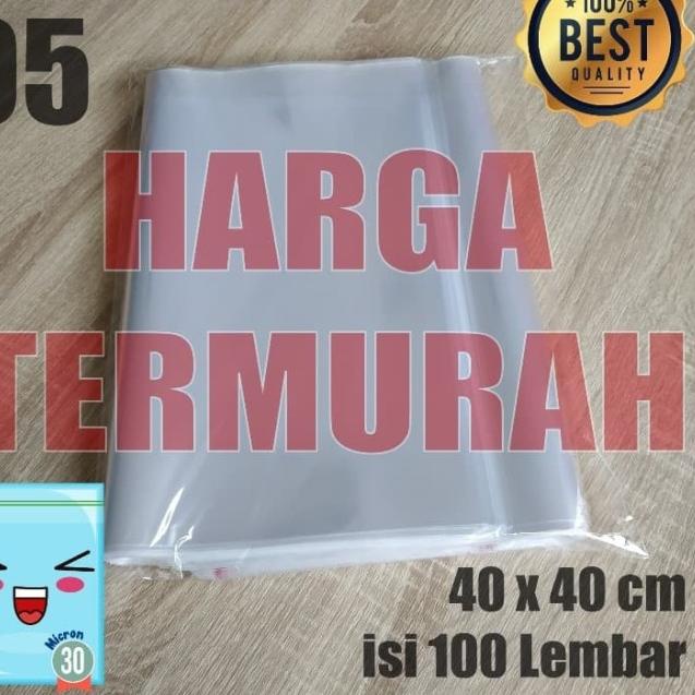 

40X40 CM PLASTIK OPP SEAL TEBAL 30 MICRON (0,5) PLASTIK TEBAL