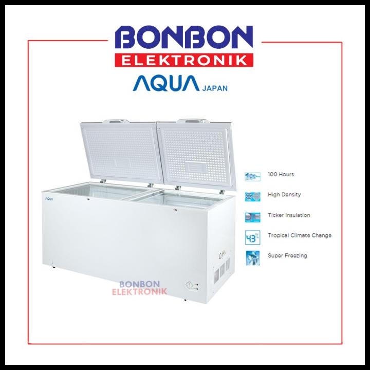 Promo Aqua Chest Freezer 460L Aqf-500(W) / Aqf 500W / Aqf500