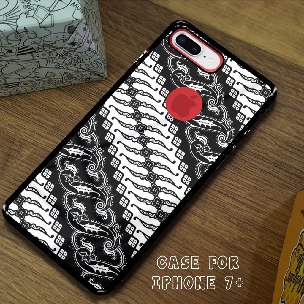 Case IPHONE 7 PLUS / 8 PLUS  - Casing IPHONE 7 PLUS / 8 PLUS [ BATIK ] Silikon IPHONE 7 PLUS / 8 PLU