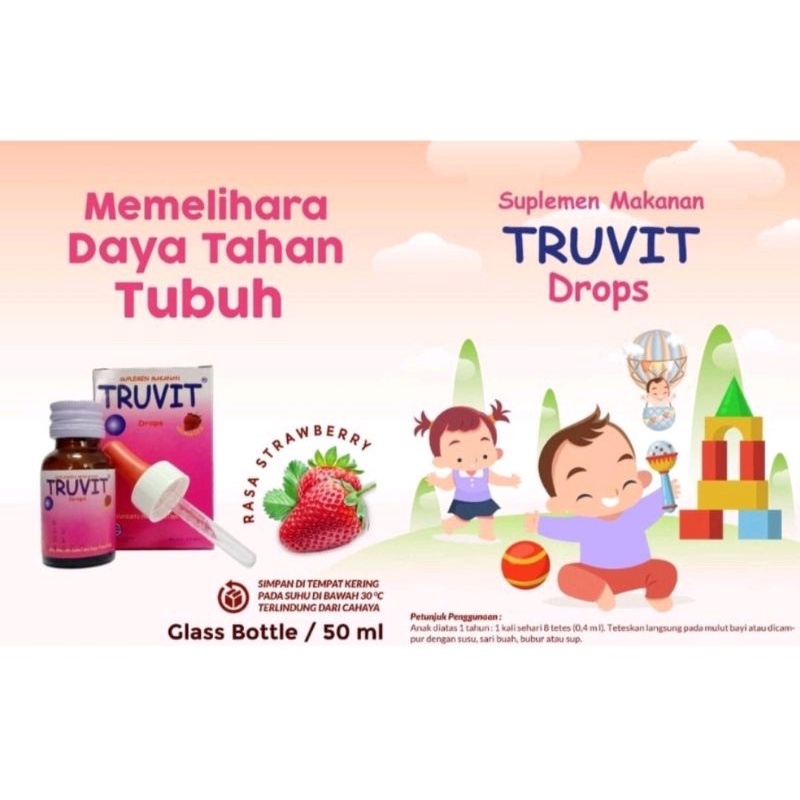 Truvit Drops 15 ml  Ed April 2023 Vitamin Bayi dengan Colostrum