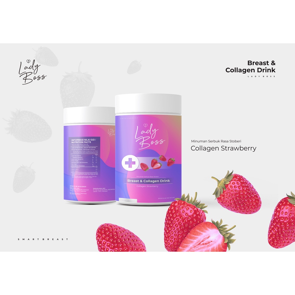 

Lady Boss Breast and Colagen Drink Minuman Serbuk Rasa Stroberi