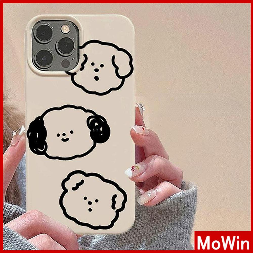 For iPhone 14 Pro Max iPhone Case Khaki Gray TPU Soft Case Shockproof Protection Camera Cute Puppy Cartoon Compatible For iPhone 13 Pro max 12 Pro Max 11 Pro max xr xs max 7Plus 7