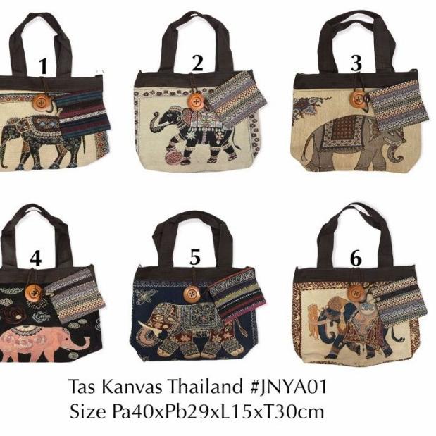 tas import thailand / tote bag gajah owl