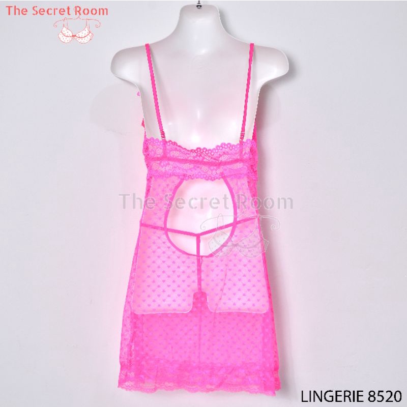 TALLY BAJU TIDUR / LINGERIE 8520 I FREE SIZE I FIT L I BAHAN RENDA