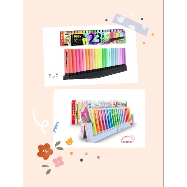 

STABILO BOSS SWING COOL ORIGINAL DESK SET WARNA LENGKAP HIGHLIGHTER