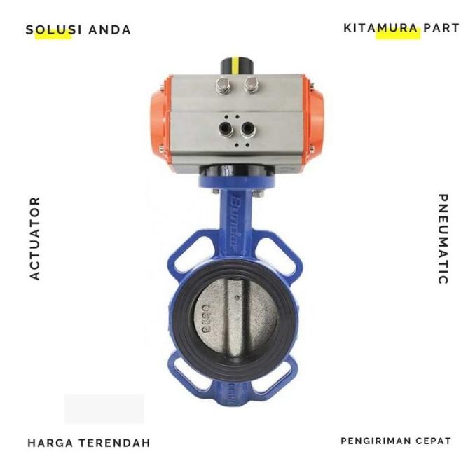 Jual Actuator Butterfly Valve Disc Ss 304 Ci 4" Double Acting | Shopee ...