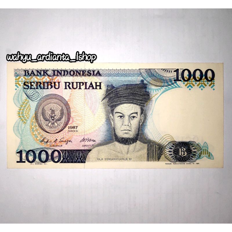 Uang kuno 1.000 Sisingamangaraja XII